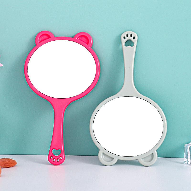 Cat Hand Mirror Portable Cosmetic Touch up Mirror for Makeup & Skincare