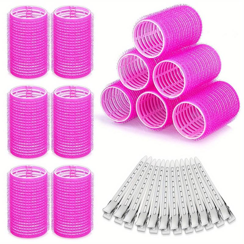 24pcs Jumbo Hair Curlers Rollers Self Grip Hair Roller