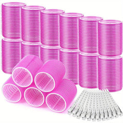 24pcs Jumbo Hair Curlers Rollers Self Grip Hair Roller