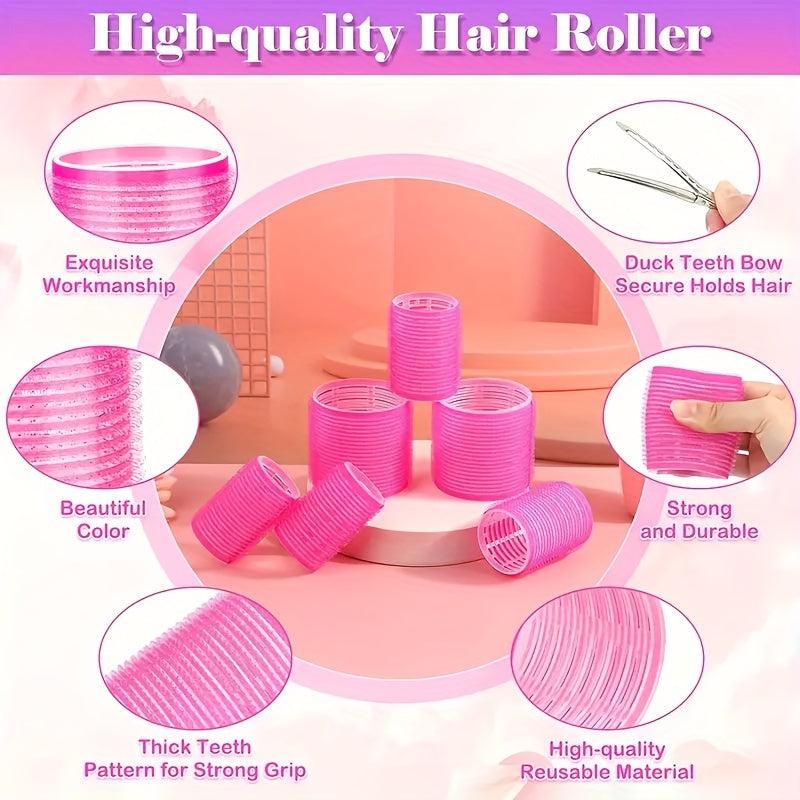 24pcs Jumbo Hair Curlers Rollers Self Grip Hair Roller