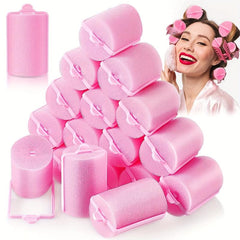 8pcs Sponge Foam Hair Curler Overnight Curlers Foam Rollers For Hair Styling