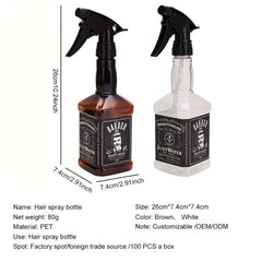 650ml Vintage Wine Bottle Shaped Sprayer Hairdressing Spray Bottle
