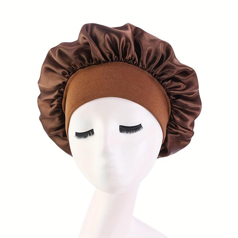 Satin Hair Bonnet for Sleeping, Stretchy Tie Band, All Hair Types