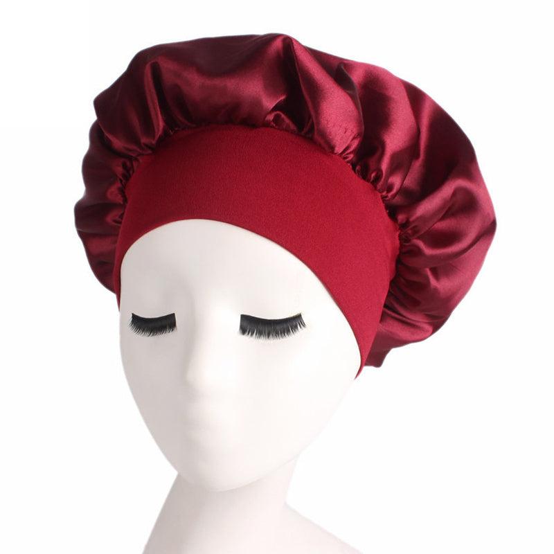 Satin Hair Bonnet for Sleeping, Stretchy Tie Band, All Hair Types
