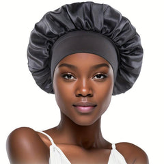 Satin Hair Bonnet for Sleeping, Stretchy Tie Band, All Hair Types