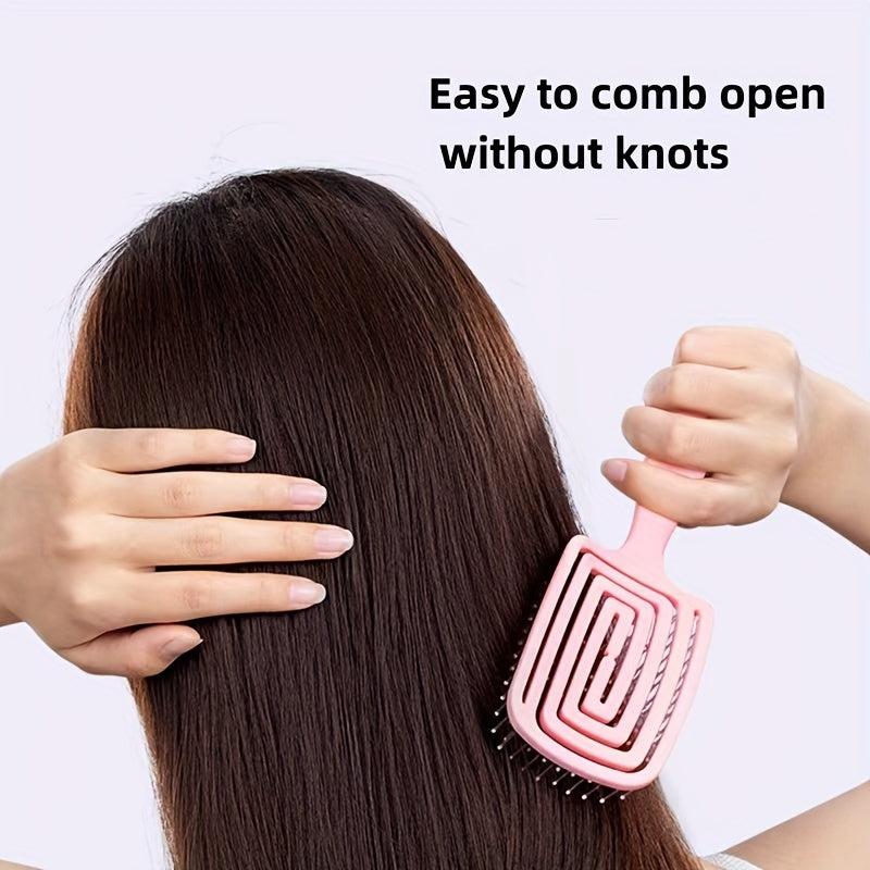 Fluffy Hair Styling Comb Scalp Massage Detangling Hair Brush