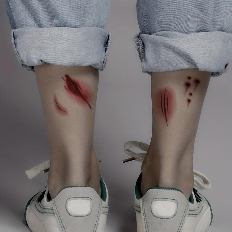 Halloween Wound Scar Tattoo Sticker