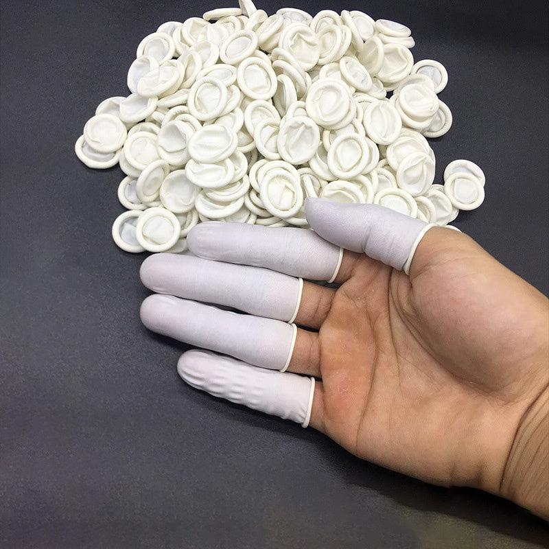 200 Latex Finger Cots Disposable Powder Beauty Tattoo Embroidery Finger Cots