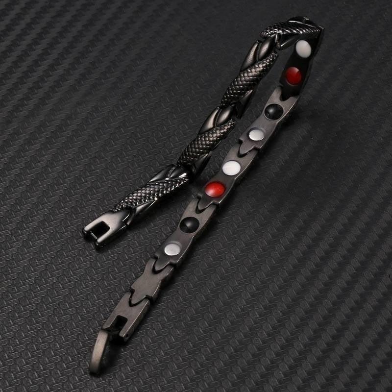 Men's Dragon Pattern Magnetic Bracelet 7mm