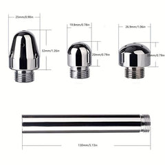 Aluminum Enema Nozzle Shower Set for Cleanse & Refresh