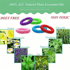 10pcs Mosquito Repellent Bracelets Plant Essential Mosquito Repellent Bands