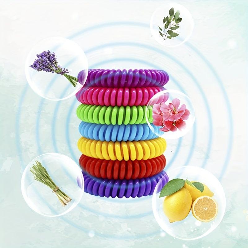 10pcs Mosquito Repellent Bracelets Plant Essential Mosquito Repellent Bands