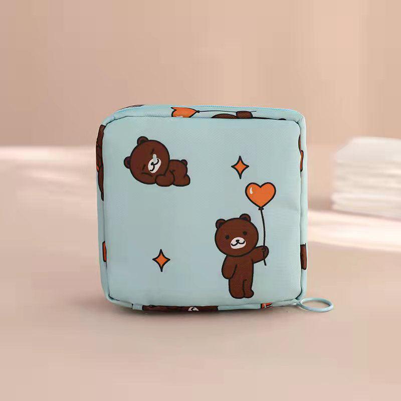 Women's Sanitary Napkin Storage Bag with Pattern