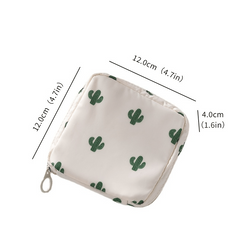 Women's Sanitary Napkin Storage Bag with Pattern