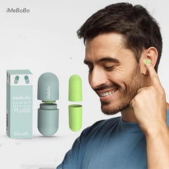 2pcs Soundproof Sleep Earplug Special Silent Soft Rebound Noise Protection
