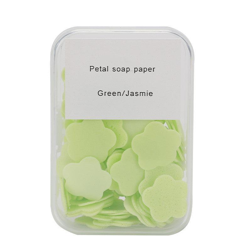100pcs Box Paper Cleaning Soaps Portable Hand Wash Soap Papers