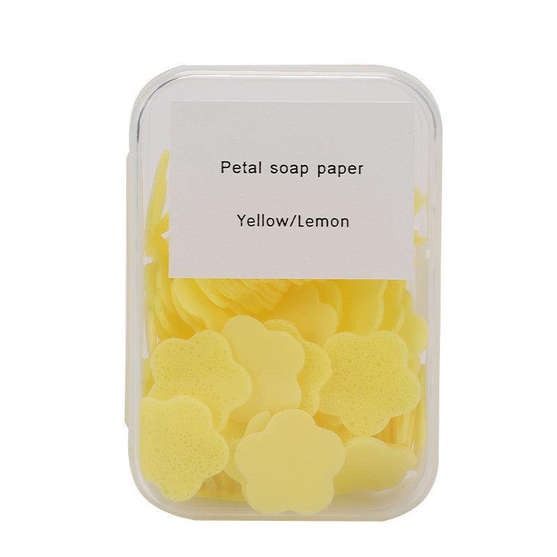 100pcs Box Paper Cleaning Soaps Portable Hand Wash Soap Papers