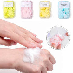 100pcs Box Paper Cleaning Soaps Portable Hand Wash Soap Papers