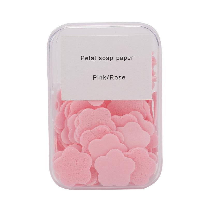 100pcs Box Paper Cleaning Soaps Portable Hand Wash Soap Papers