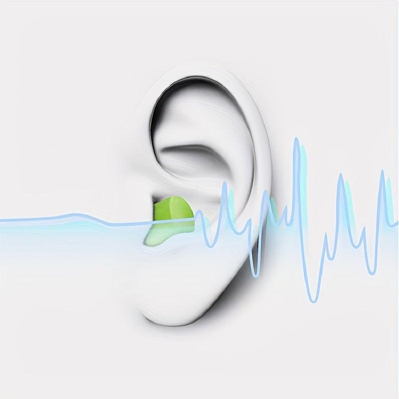 60pcs Silicone Ear Plugs for Noise Reduction and Comfortable Sleep