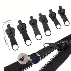 6pcs Instant Zipper Repair Kit - Easily Fix & Rescue Your Clothing