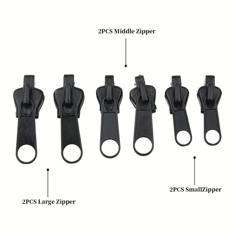 6pcs Instant Zipper Repair Kit - Easily Fix & Rescue Your Clothing