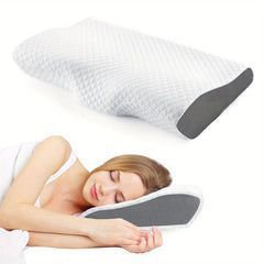 Memory Foam Neck Pain Relief Pillow for Side Back Stomach Sleepers