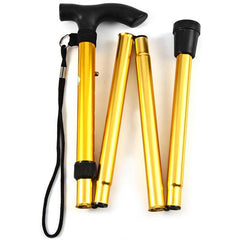 Foldable Lightweight Walking Stick Trekking Pole Adjustable Height