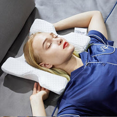 Memory Foam Couple Pillow for Comfort & Support - Perfect for Travel & Cuddling