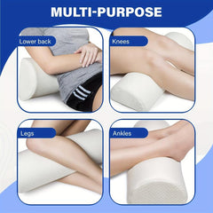 Leg Pillow Lumbar Support Foot Rest Latex Waist Pillow for Lower Back Pain