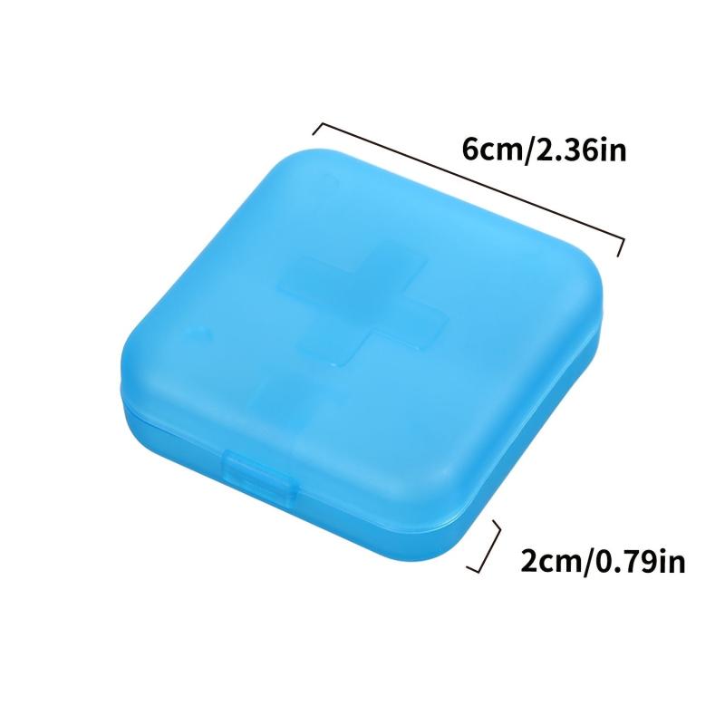 Portable Travel Pill Box 4 Compartments Dispensing Pill Box