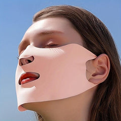 Sunproof Ice Silk Mask Thin Breathable UV Protection Face Covering for Women