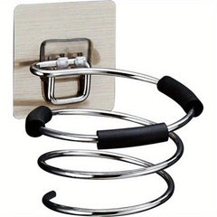 Hair Dryer Holder Stainless Steel Wall Hanging Rack