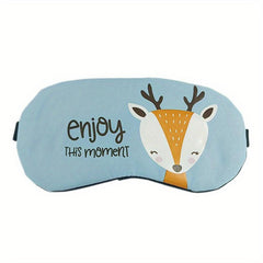 Cartoon Eye Cover Sleep Mask Polycotton Blindfold Travel Nap Meditation