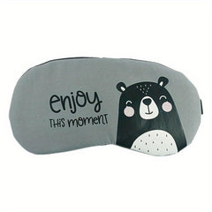 Cartoon Eye Cover Sleep Mask Polycotton Blindfold Travel Nap Meditation