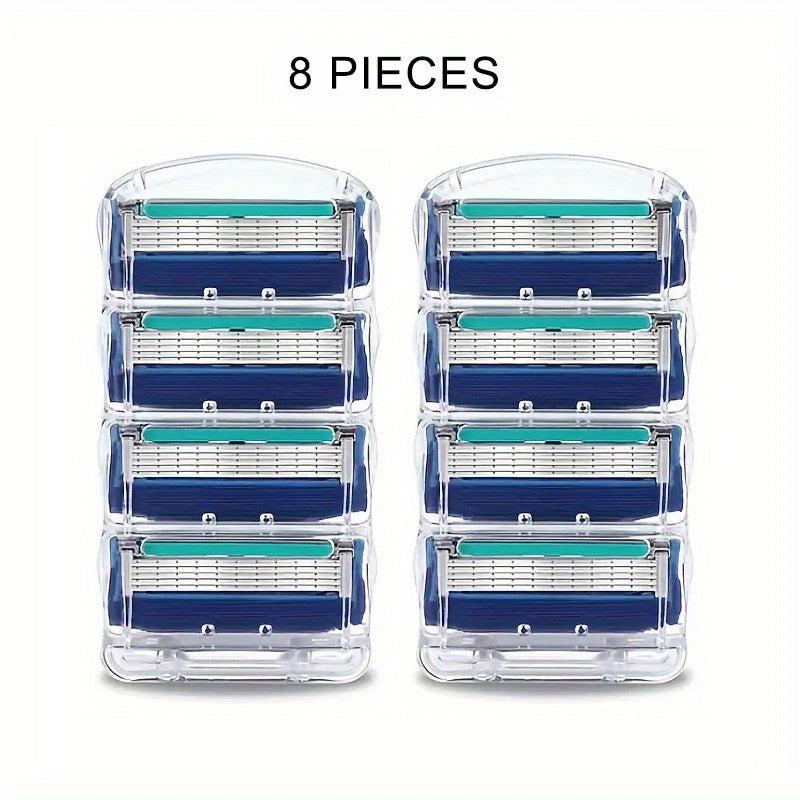 Men's 5-Layer Razor Blade Refills - Facial Care Shaver Cassettes