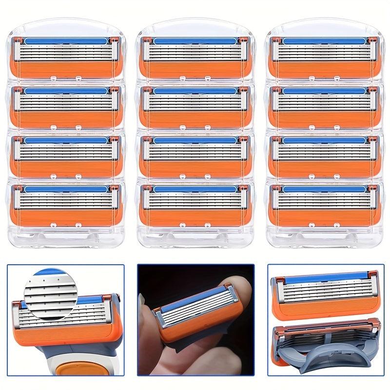Men's 5-Layer Razor Blade Refills - Facial Care Shaver Cassettes