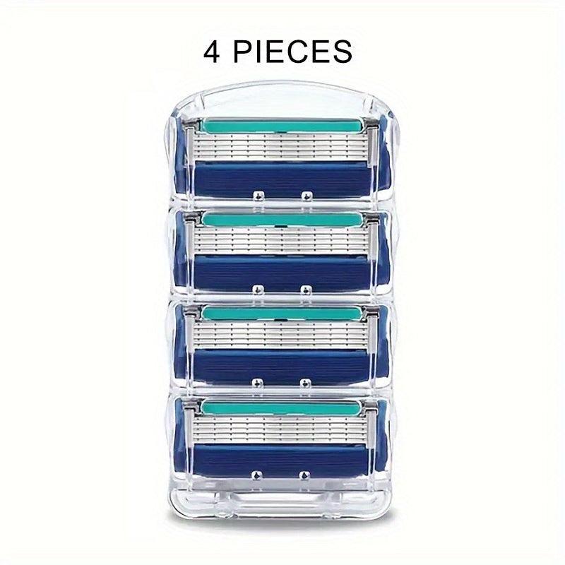 Men's 5-Layer Razor Blade Refills - Facial Care Shaver Cassettes