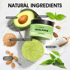 Organic Avocado & Green Tea Facial Scrub Exfoliator