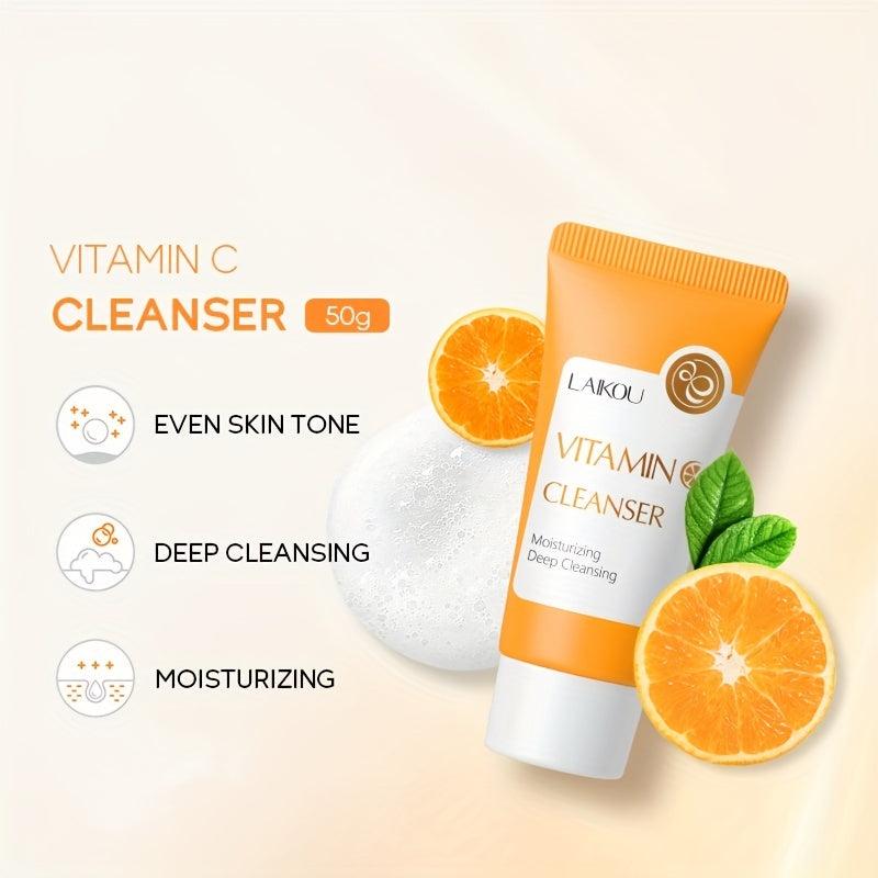50g Vitamin C Facial Cleanser Pore Cleansing Brightening Control