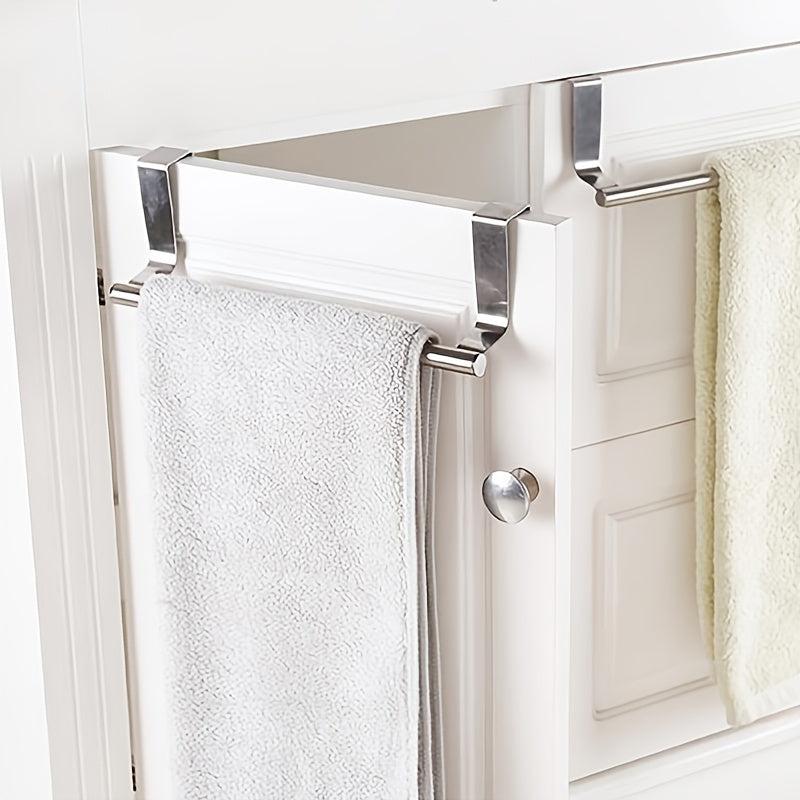 Stainless Steel Towel Rack Punch Hanging Door Back Rack Shelf Hanger