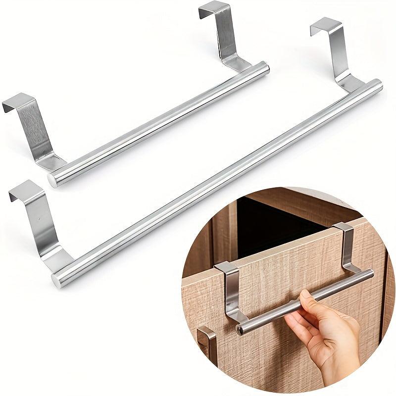 Stainless Steel Towel Rack Punch Hanging Door Back Rack Shelf Hanger