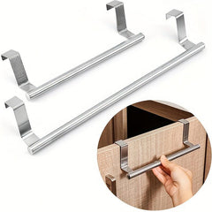 Stainless Steel Towel Rack Punch Hanging Door Back Rack Shelf Hanger