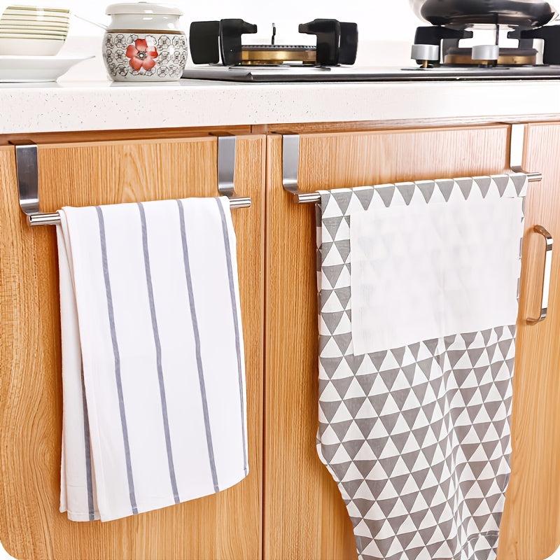 Stainless Steel Towel Rack Punch Hanging Door Back Rack Shelf Hanger