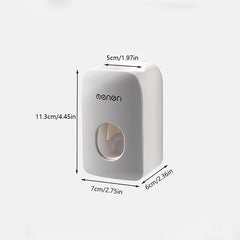 Wall Mounted Toothpaste Squeezer Dispenser No Punching Required