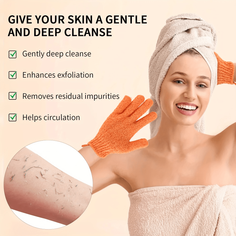 10pcs Exfoliating Bath Gloves Double Sided Body Scrubber