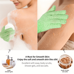 10pcs Exfoliating Bath Gloves Double Sided Body Scrubber