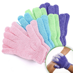 10pcs Exfoliating Shower Gloves Bath Mitt Double Sided For Spa Massage Scrubs