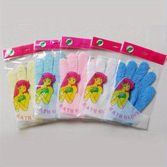 10pcs Exfoliating Shower Gloves Bath Mitt Double Sided For Spa Massage Scrubs