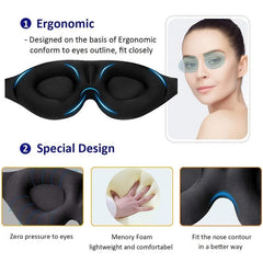 1pc Contoured Cup Sleep Mask Blindfold